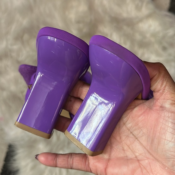 Purple TOPSHOP sandal mules size 9 - Picture 3 of 3